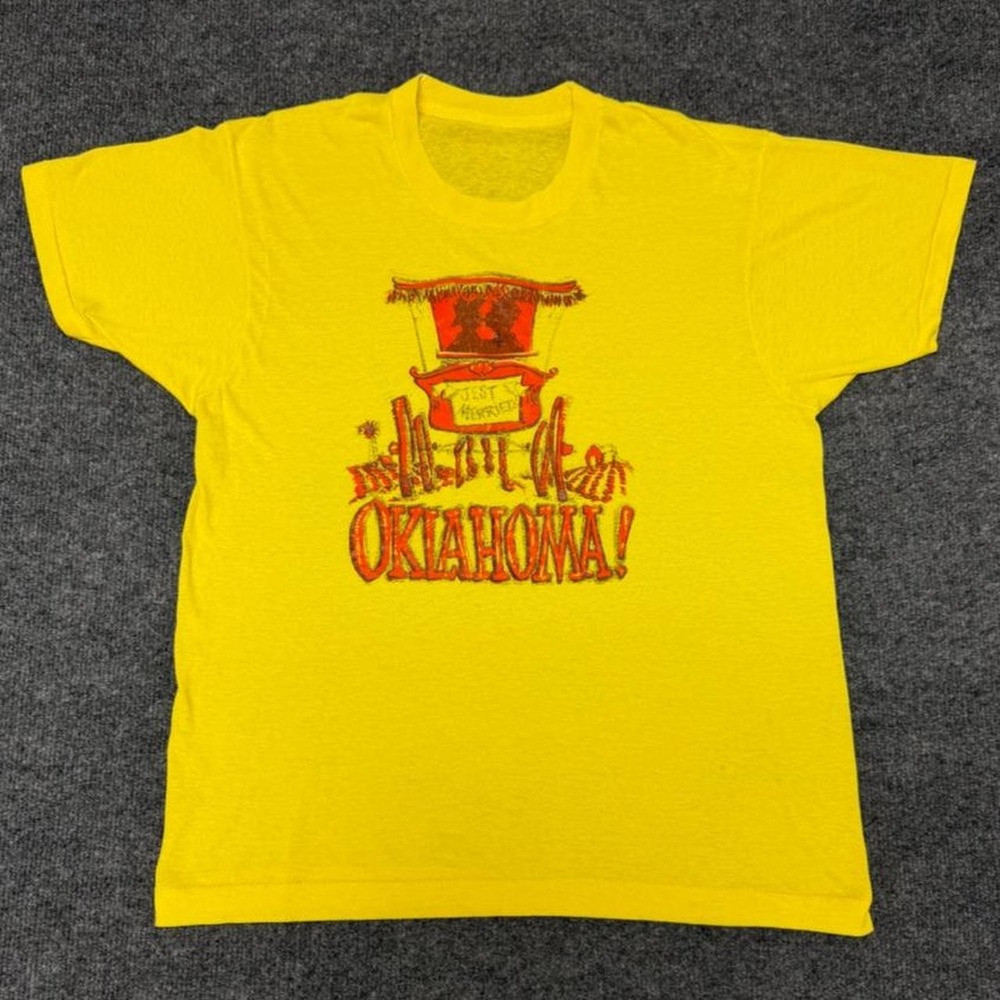Vintage 1970s Yellow Oklahoma Tee